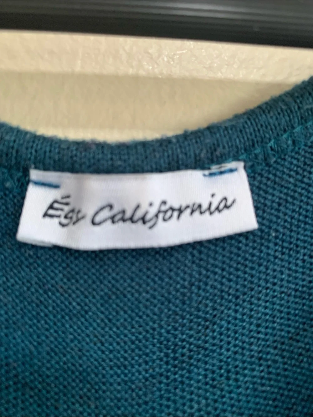Girls Teal Long-Sleeve Striped Knit Dress